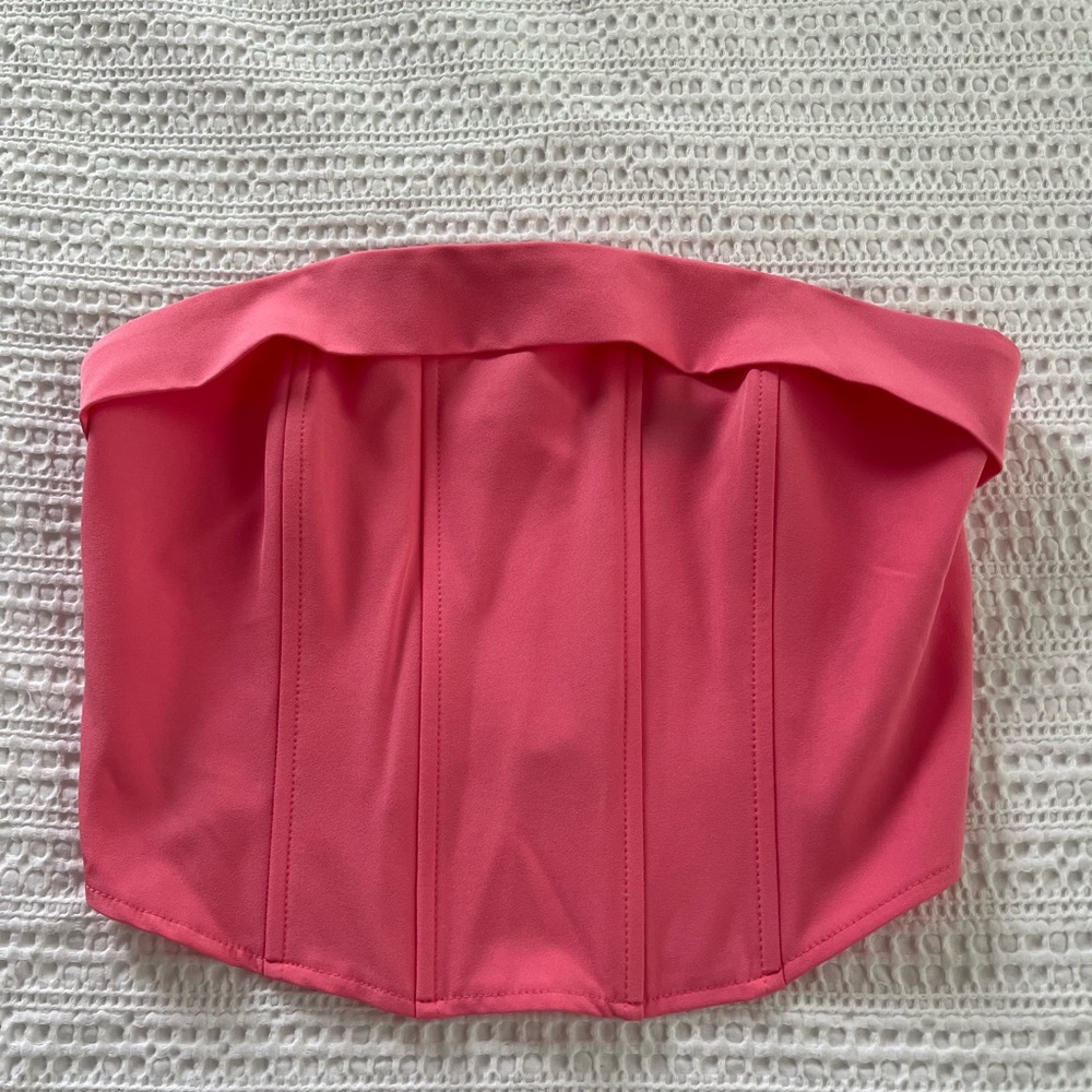 Pink corset top